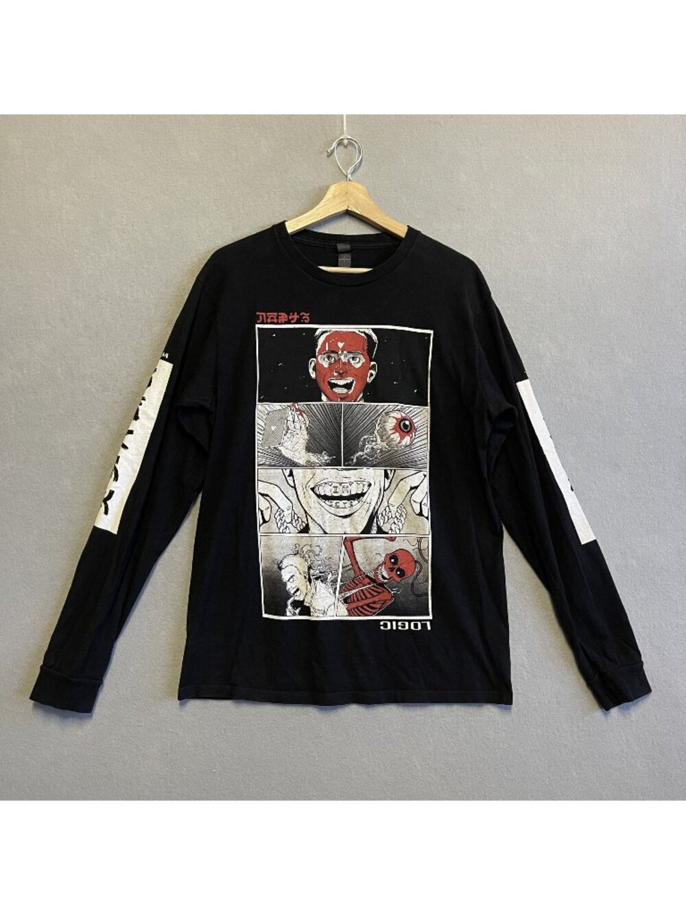 Logic Confessions Of A Dangerous Mind 2019 Tour Long-Sleeve Comic Graphic M